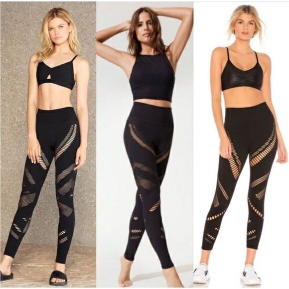 Alo High Waist Seamless Radiance Legging in Black size small - Picture 1 of 7
